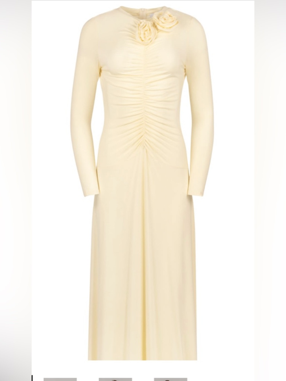 NWT Loup rosette butter yellow maxi dress